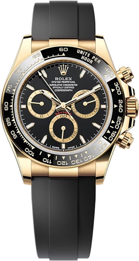 Rolex Cosmograph Daytona Yellow Gold Oysterflex Men's Watch 126518LN-0008