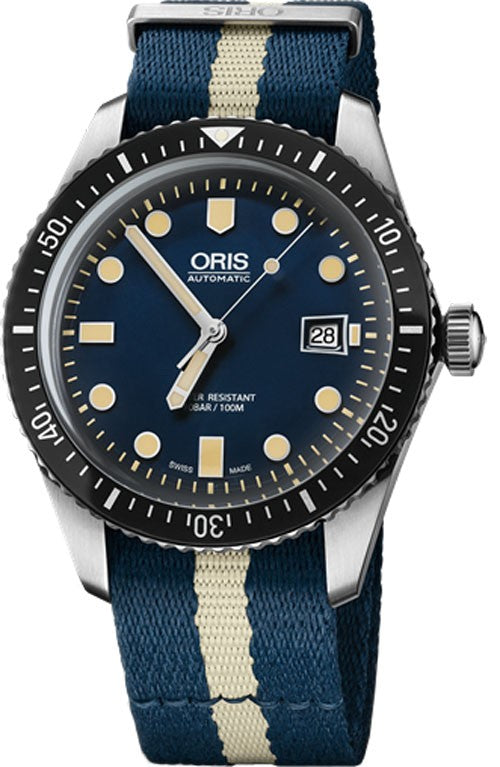 Oris Divers Sixty-Five Blue 42mm Luxury Watch 73377204055FS-WHITE