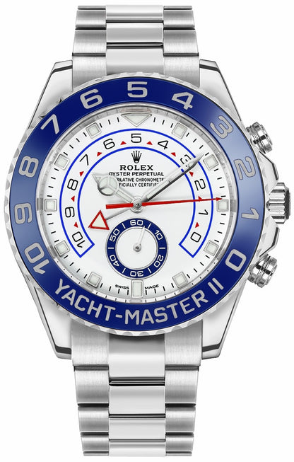 Rolex Yacht-Master II Oystersteel White Dial Men's Watch 116680-0002