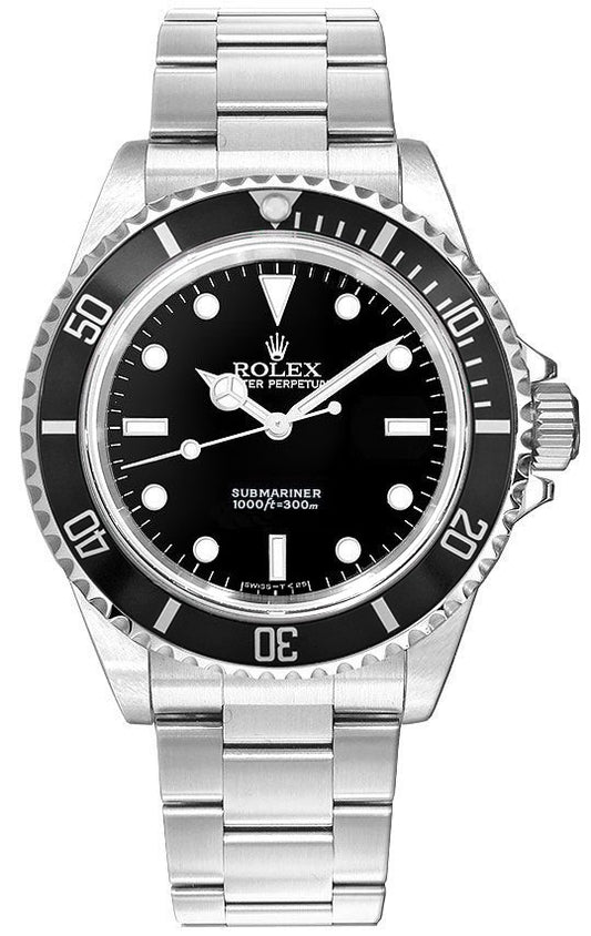 Rolex Submariner Black Dial Stainless Steel 40mm Men's Watch 14060