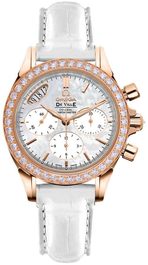 Omega De Ville Rose Gold Diamond Women's Watch 422.58.35.50.05.002