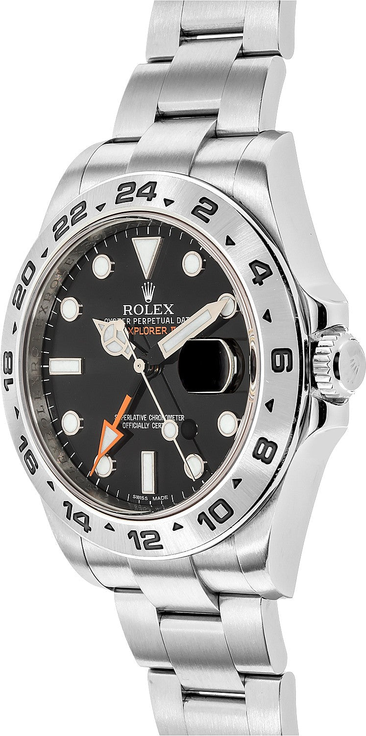 Rolex Explorer II Black Dial Stainless Steel Men's Watch 216570-0002