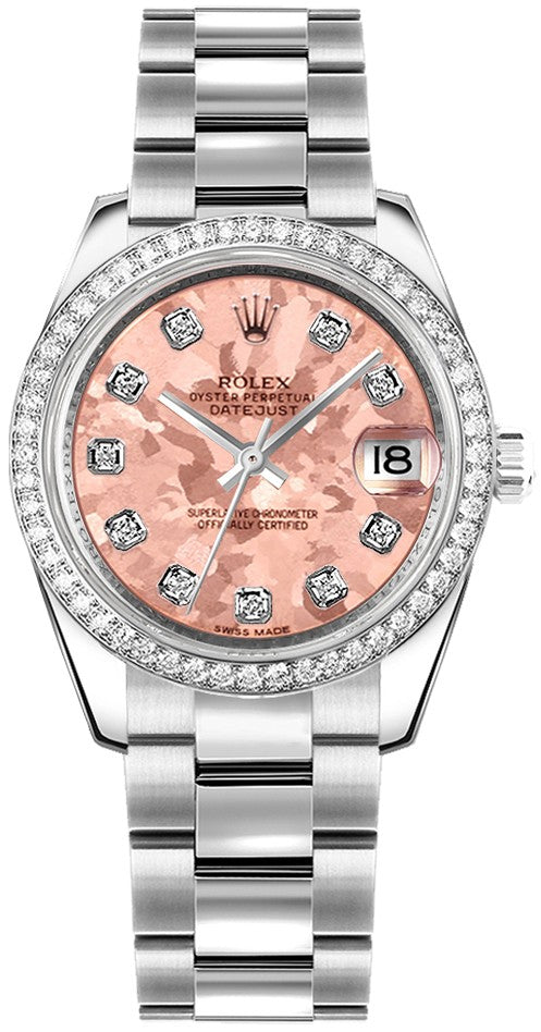 Rolex Datejust 31 Pink Diamond Watch 178384