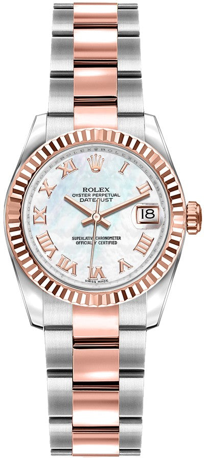 Rolex Lady-Datejust 26 Fluted Bezel Women's Watch 179171