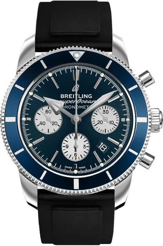 Breitling Superocean Black Rubber Strap Men's Watch AB016216/CA07-134S