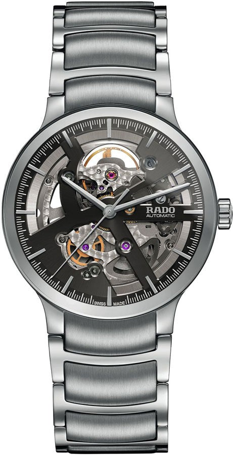 Rado Centrix Black Skeleton Dial Men's Watch R30179113