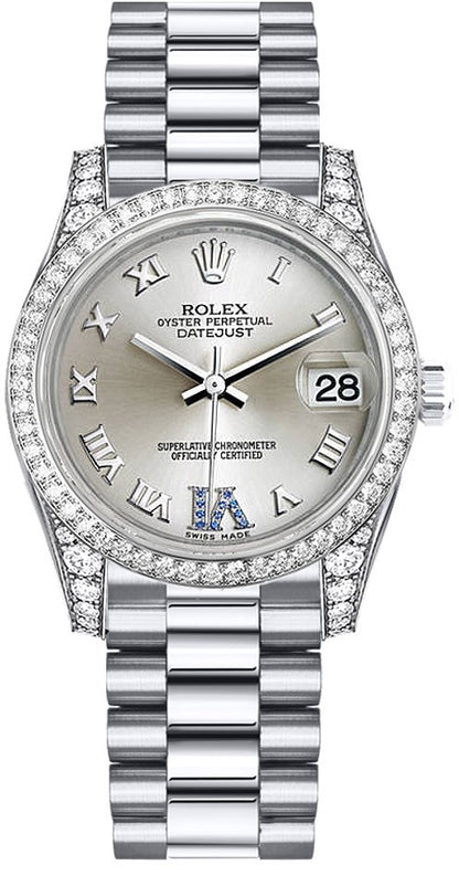 Rolex Datejust 31 White Gold Women's Watch 178159-0052