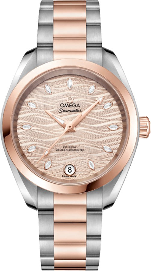 Omega Seamaster Aqua Terra Rose Gold & Steel Women's Watch 220.20.34.20.59.001