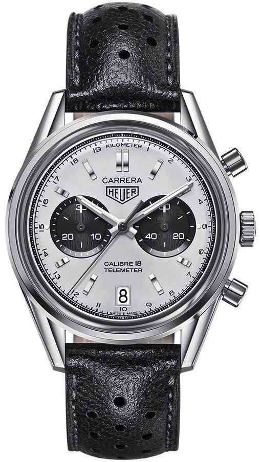 Tag Heuer Carrera Calibre 18 Sunray Silver Dial Men's Watch CAR221A.FC6353