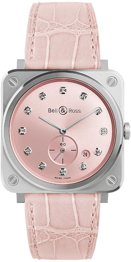 Bell & Ross Aviation Instruments Pink Dial Women's Watch BRS-PK-ST-DIA/SCR NOVAROSA