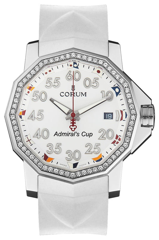 Corum Admiral's Cup 40 White Dial Men's Watch 082.961.47/F379 AA12