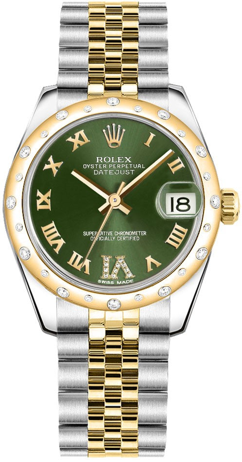 Rolex Datejust 31 Green Dial Watch 178343-0011