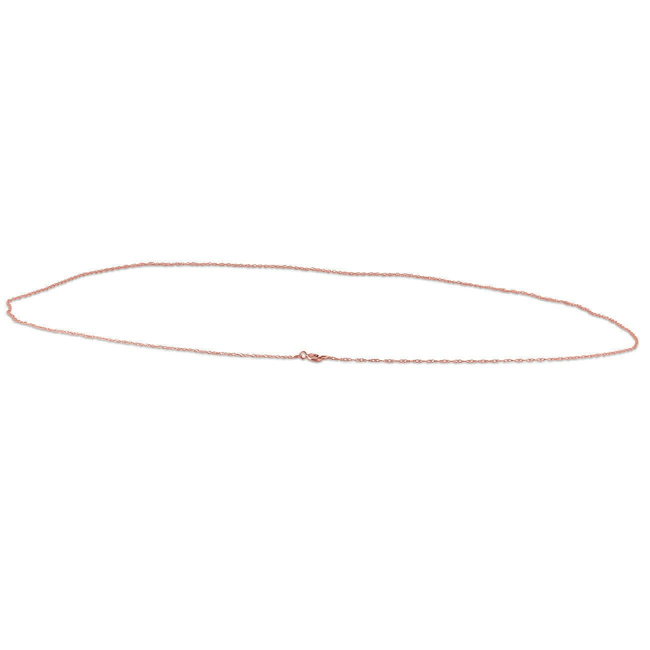 Solid 14k Rose Gold Chain Necklace