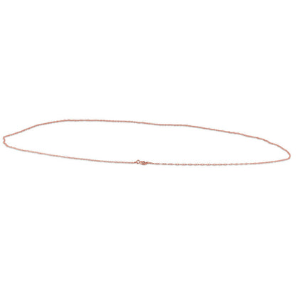 Solid 14k Rose Gold Chain Necklace