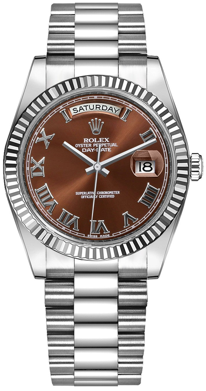 Rolex Day-Date 36 White Gold Automatic Watch 118239