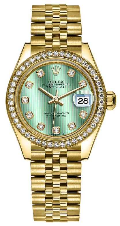 Rolex Lady-Datejust 28 Gold Watch 279138RBR-0026