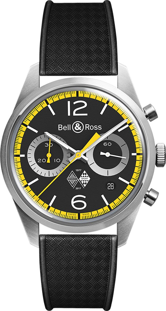 Bell & Ross Limited Out of 170 Black Dial Chronograph Men's Watch BRV126-RS40-ST/SRB