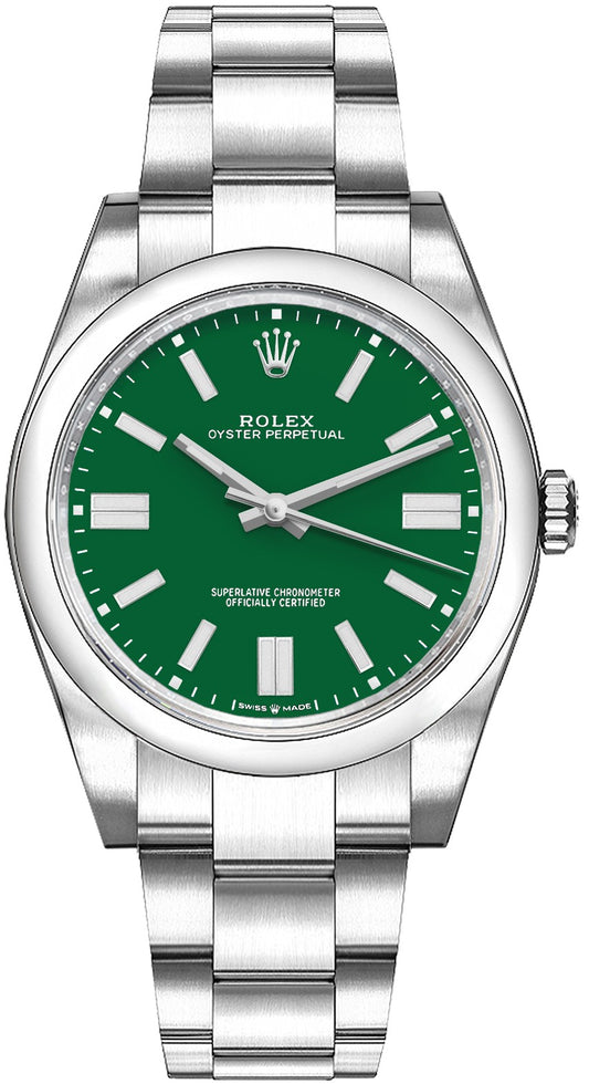 Rolex Oyster Perpetual 36 Green Dial Steel Midsize Watch M126000-0005