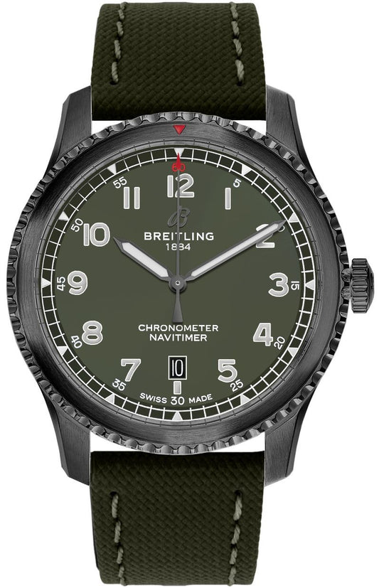 Breitling Aviator Green Dial Curtiss Warhawk Men's Watch M173152A1L1X2