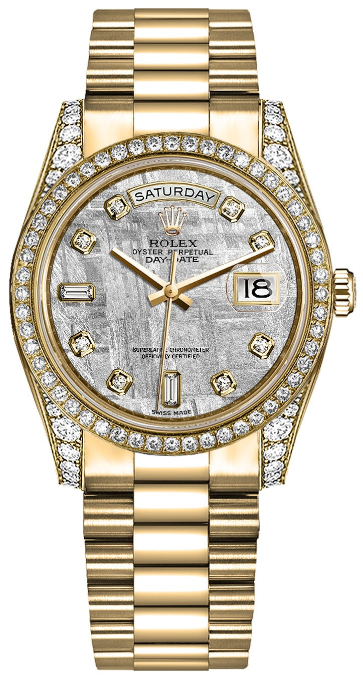 Rolex Day-Date 36 Diamond Solid Gold Watch 118388-0020