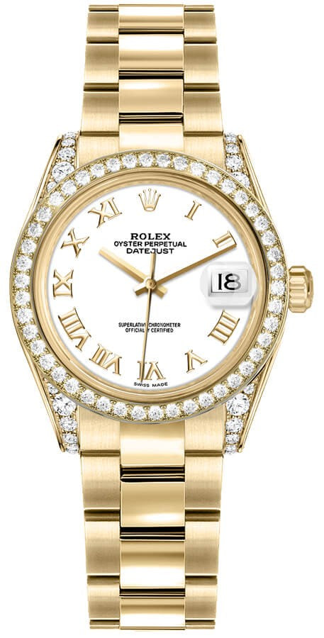 Rolex Datejust 31 White Dial Diamond Women's Watch 178158