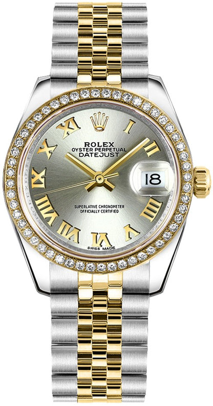 Rolex Datejust 31 Ladies Diamond Watch 178383-0040