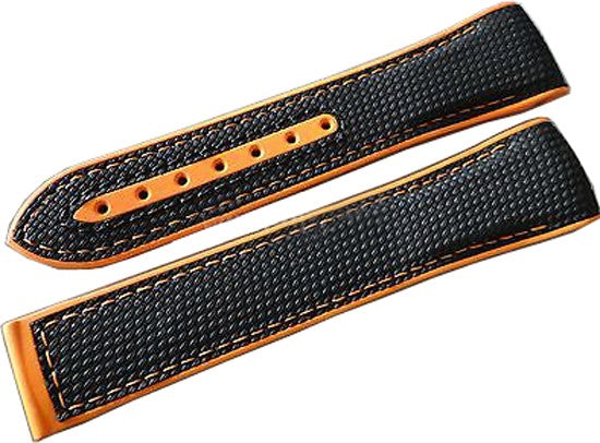 Omega Planet Ocean 22mm Black & Orange Rubber Strap 032CVZ005087