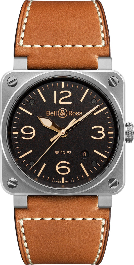 Bell & Ross Aviation Instruments BR0392-ST-G-HE/SCA