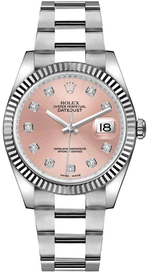 Rolex Datejust 36 Pink Diamond Dial Ladies Watch 116234