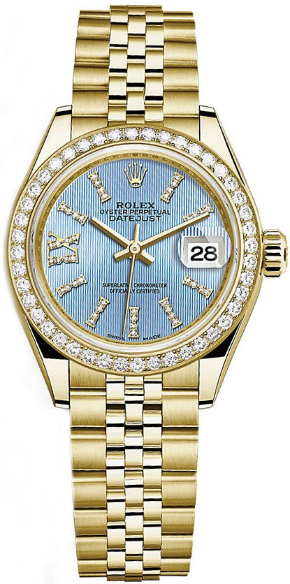 Rolex Lady-Datejust 28 Blue Diamond Dial Watch 279138RBR-0009