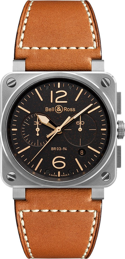 Bell & Ross Aviation Instruments BR0394-ST-G-HE/SCA