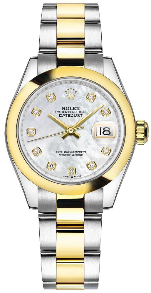 Rolex Datejust 31 Domed Bezel Mother of Pearl Women's Watch 278243-0027