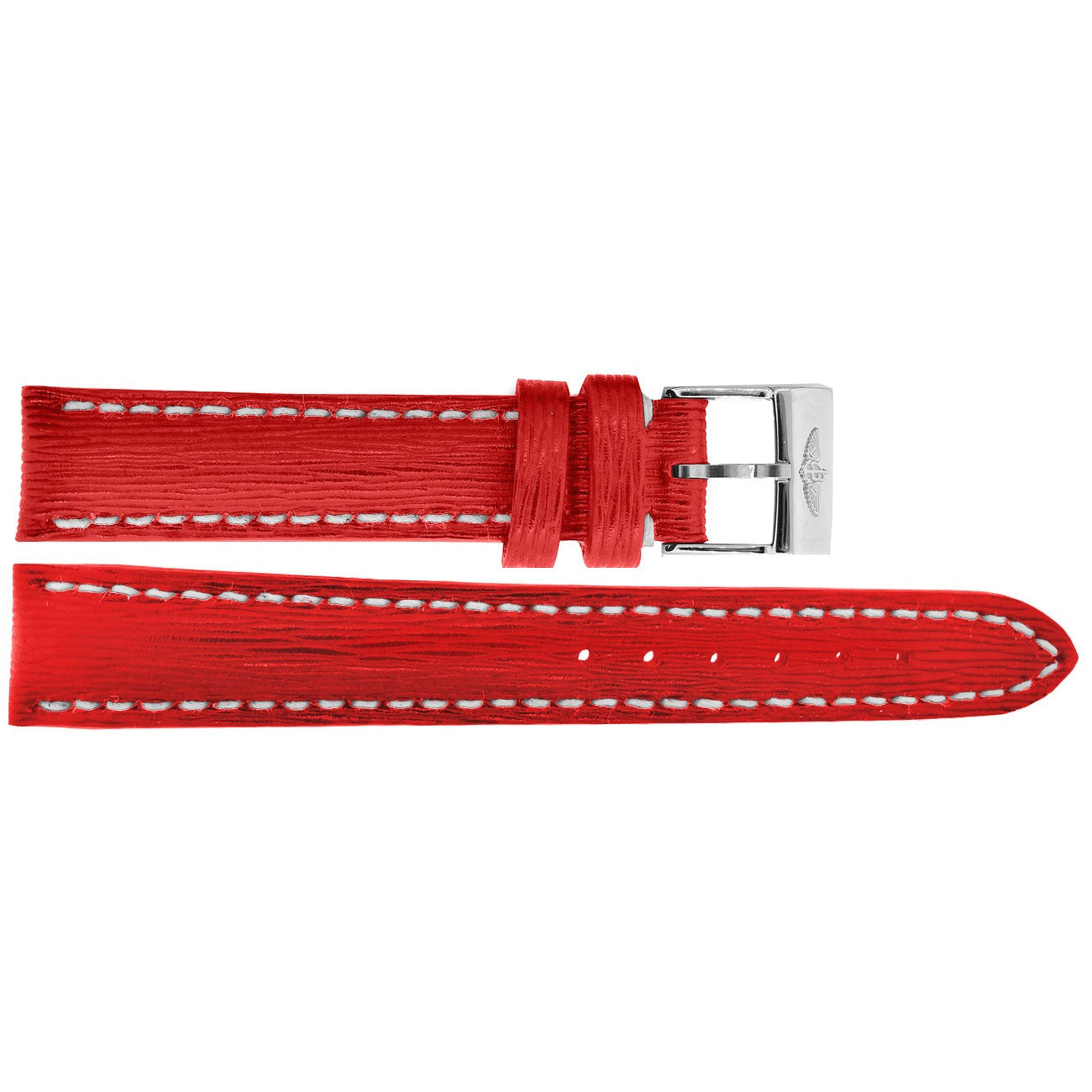 Breitling 16mm Red Leather Strap 214X