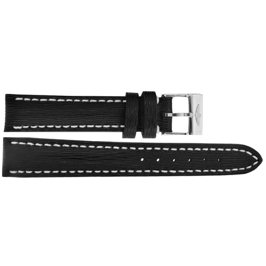 Breitling 16mm Black Leather Strap 208X