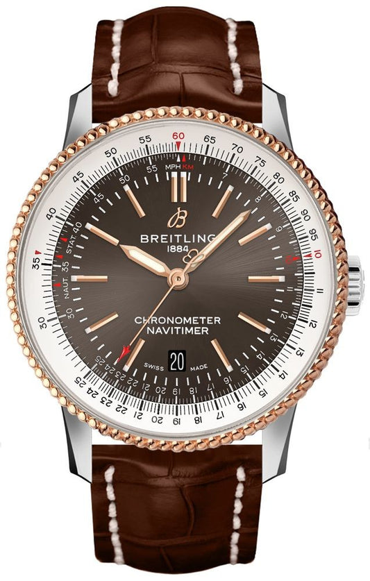 Breitling Navitimer Rose Gold Bezel Men's Watch U173265A1M1P1