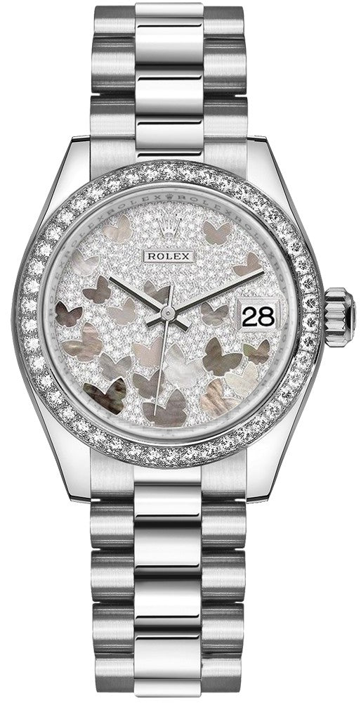 Rolex Datejust 31 Diamond Pave Butterfly Dial 278289RBR-0008