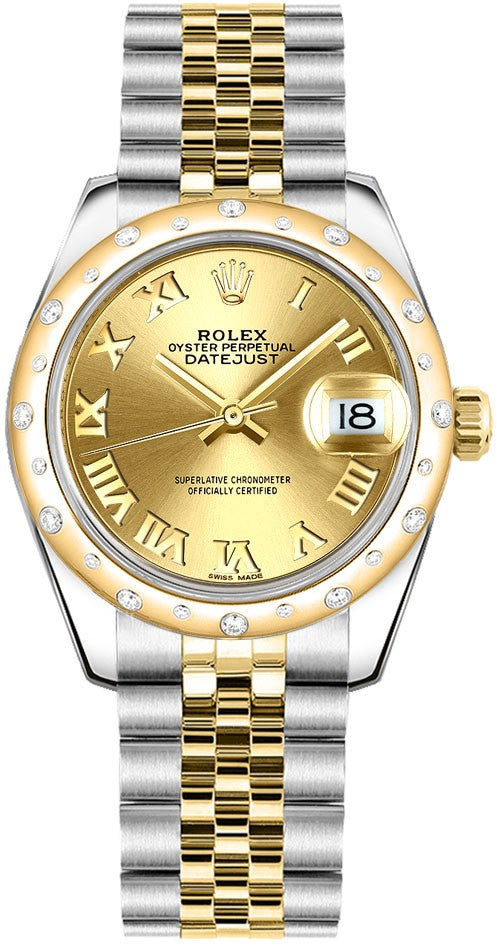 Rolex Datejust 31 Roman Numeral Champagne Dial Women's 178343-0016