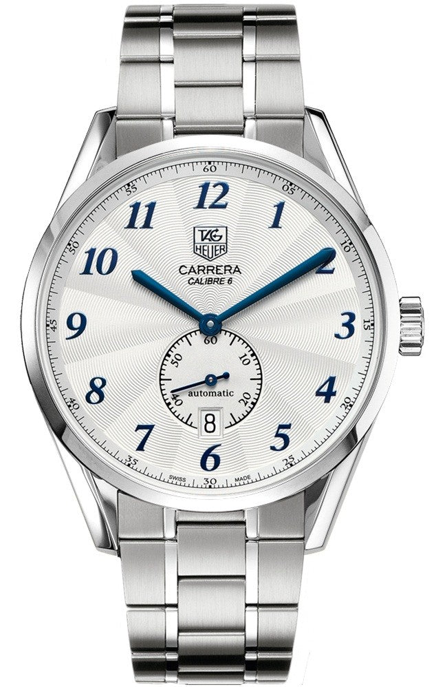 Tag Heuer Carrera Heritage Silver Dial 39mm Men's Watch WAS2111.BA0732