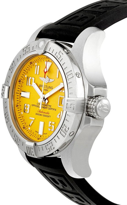 Breitling Avenger II Seawolf Yellow Dial Men's Watch A17331101I1S2