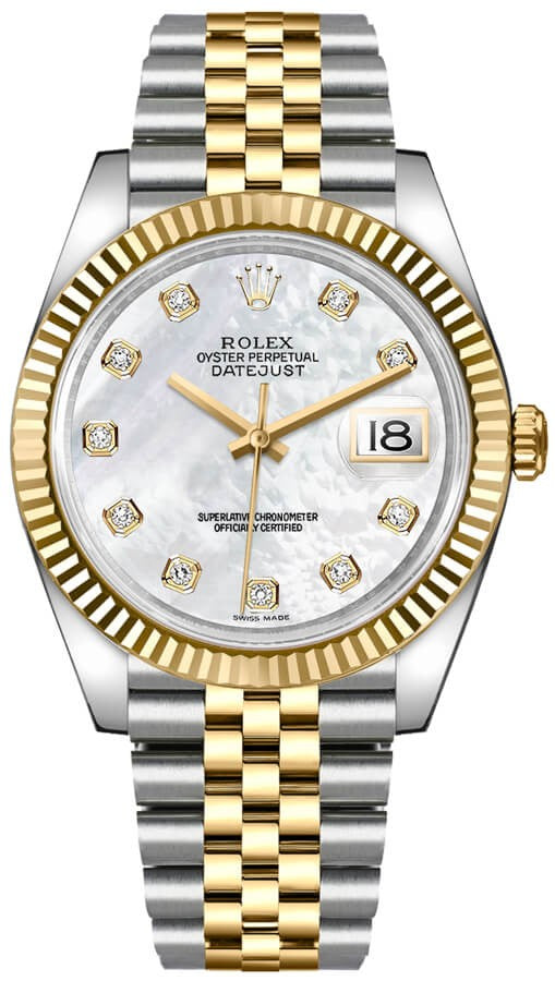 Rolex Datejust 41 Mother of Pearl Diamond Dial Men's Watch 126333-0018