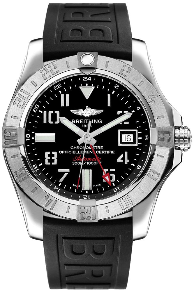 Breitling Avenger II GMT Black Dial Men's Watch A3239011/BC34-153S