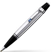 MontBlanc Boheme Silver Bleu Ballpoint Pen 6571