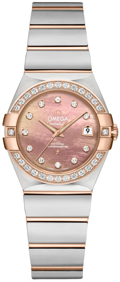 Omega Constellation Diamond Bezel Women's Watch 123.25.27.20.57.001