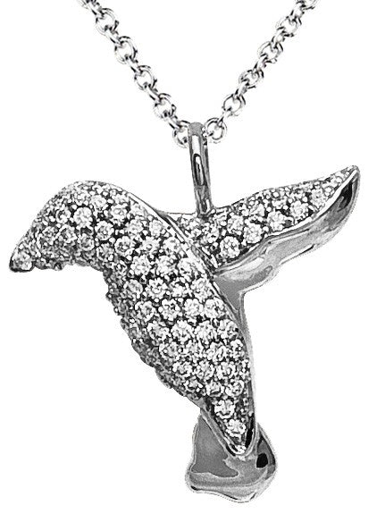 Ladies Diamond Pendant, .29 Carat Diamonds on 14k White Gold PWG143