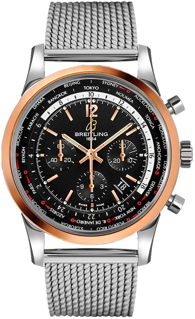 Breitling Transocean Unitime Pilot Luxury Watch UB0510U4/BC26-152A