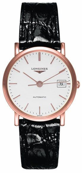 Longines Presence White Dial Rose Gold 34.5mm Ladies Watch L4.778.8.12.0