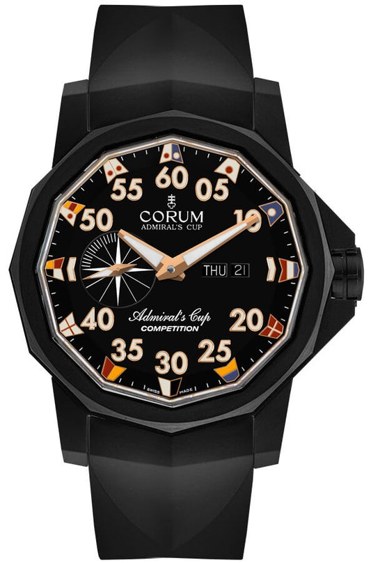 Corum Admiral's Cup 48 Black Dial Men's Watch A690/04314