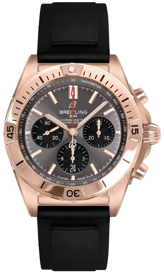 Breitling Chronomat B01 42 Rose Gold Men's Watch RB0134101B1S1