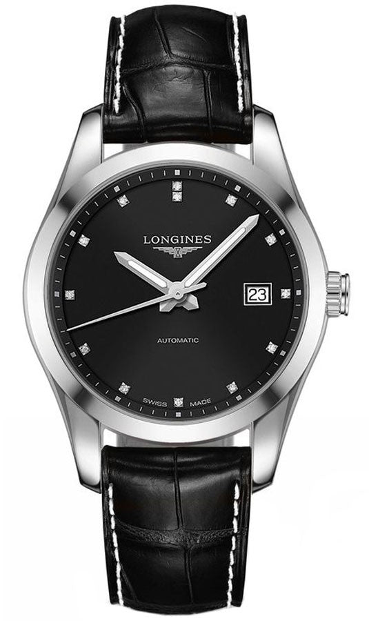 Longines Conquest Classic Black Dial Men's Dress Watch L2.785.4.58.3