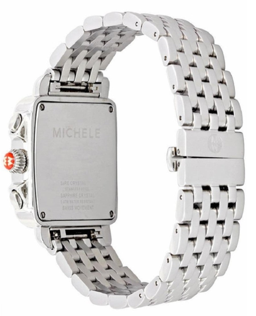 Michele Deco Stainless Steel Diamond Women's Watch MWW06A000775